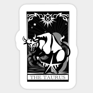 Taurus Zodiac Sign Illustration Sticker